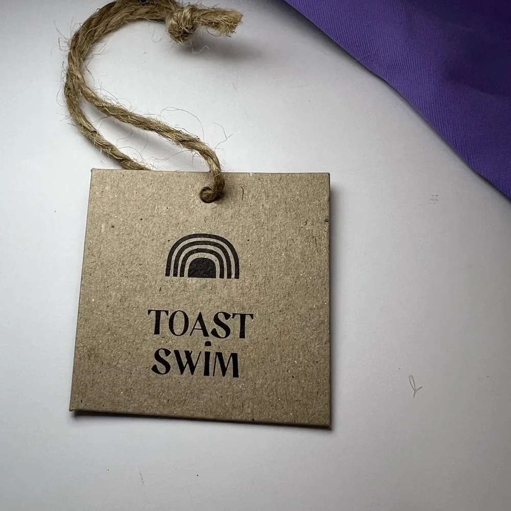 NWT Toast Swim Signature High Waisted Bikini Bottom, Violet Tulip, size XS - Picture 9 of 16